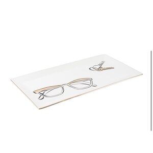 Kate Spade Daisy Place Eyeglass + Keys Large Tray 11” L - LENOX